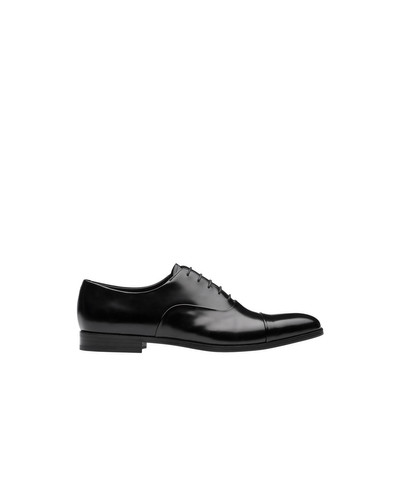 Prada Brushed leather laced Oxford shoes outlook