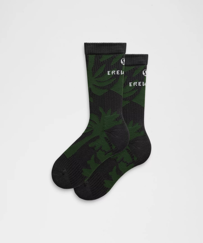 Palm Jacquard Crew Socks *Erewhon 1