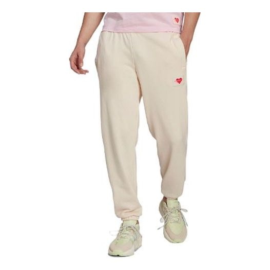 adidas originals Solid Color Casual Bundle Feet Sports Pants/Trousers/Joggers Autumn Yellow White HK - 1