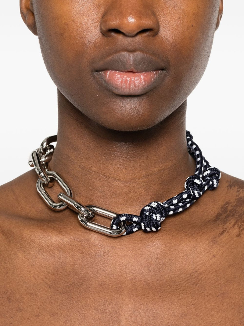Plan C knotted chain-detail necklace outlook
