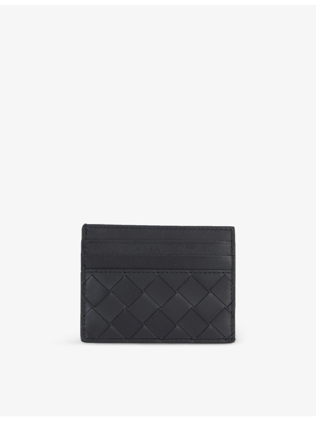 Double-faced woven leather card holder - 1