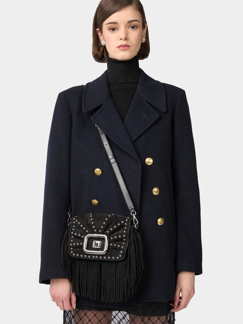 Viv' Choc Mini Bag in suede 8