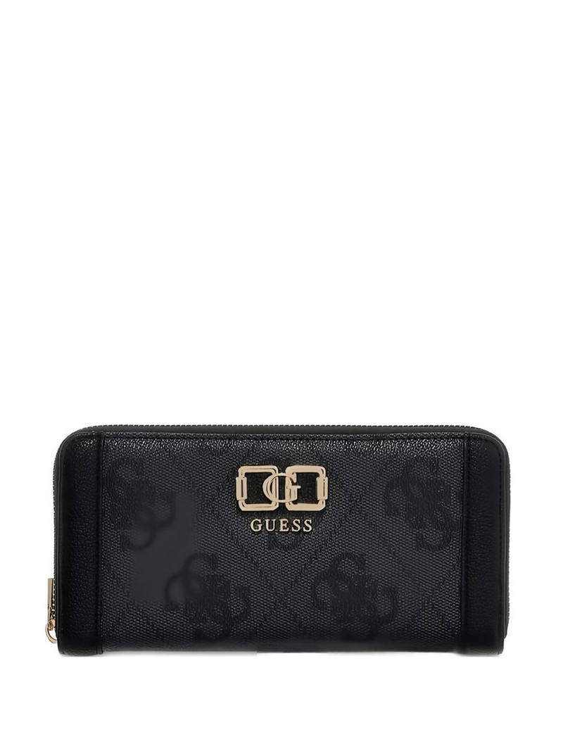 logo patterned zip wallet 1
