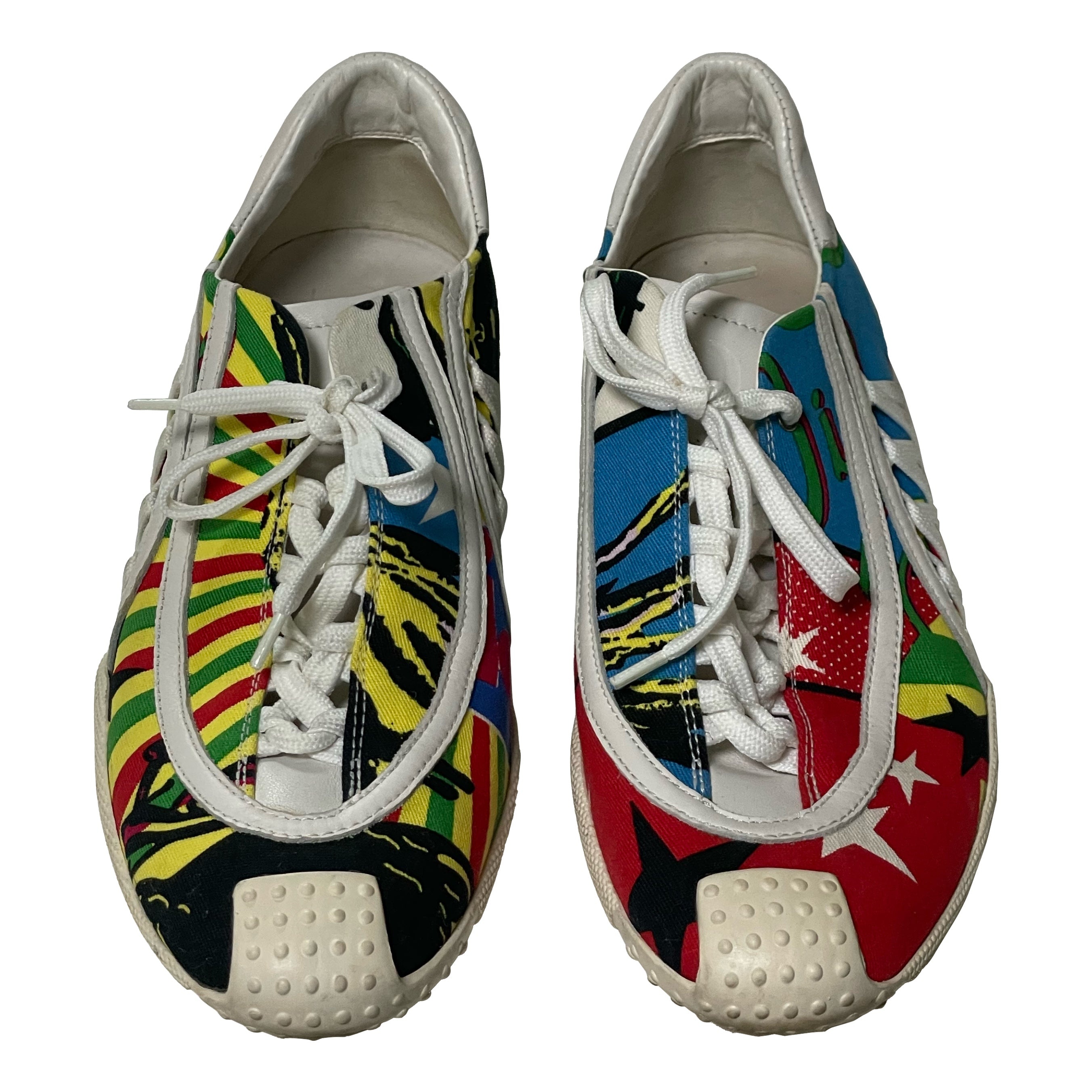 CHRISTIAN DIOR Fall Winter 2003 Rasta Mania Laced Up Sneakers - 2