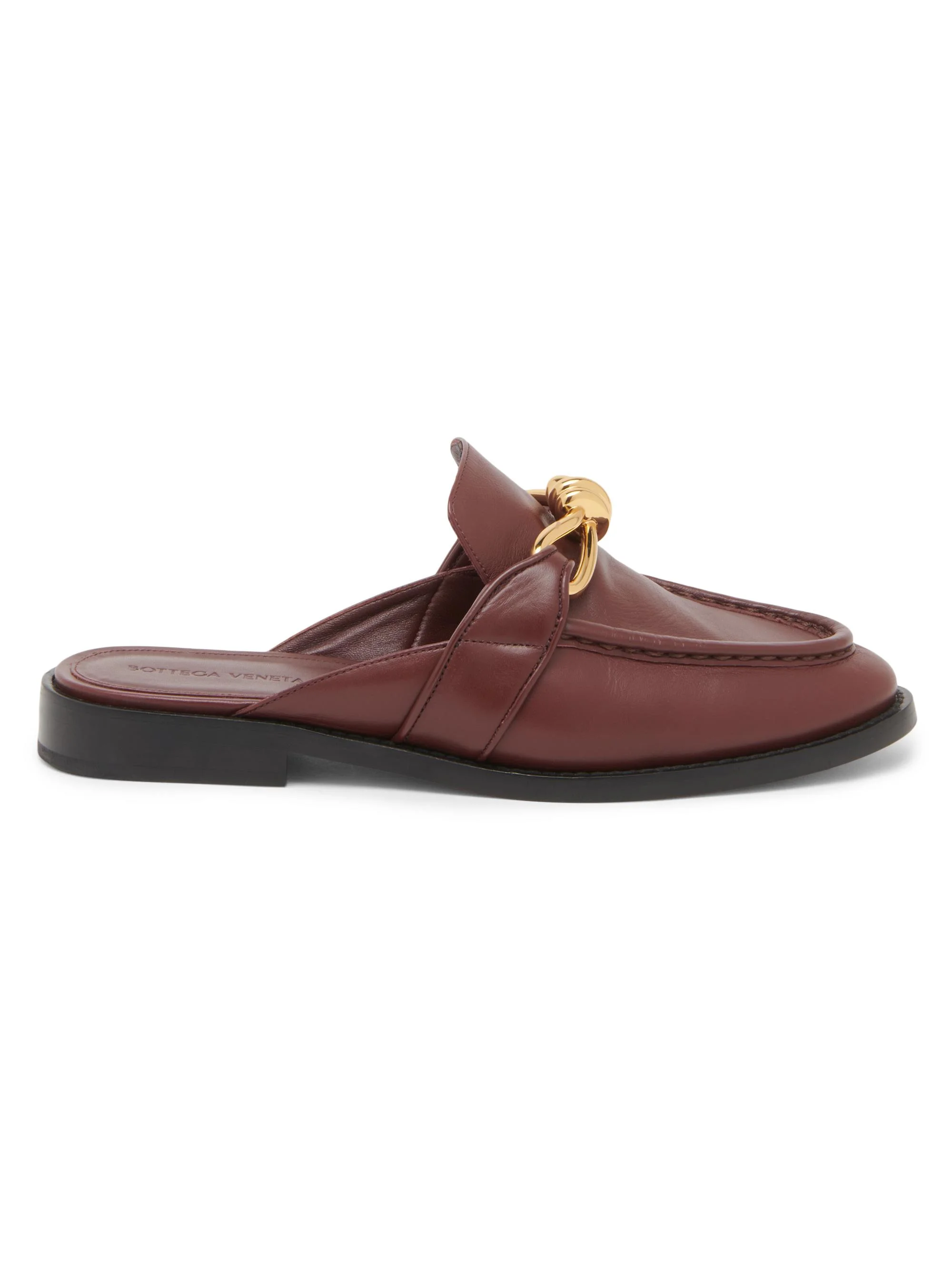 Women's Astaire Knot-Accented Leather Mules - Pinecone - 1