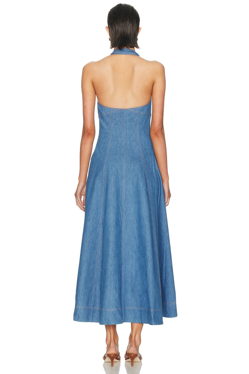 NICHOLAS Elsa Halter Zip Front Maxi Dress outlook