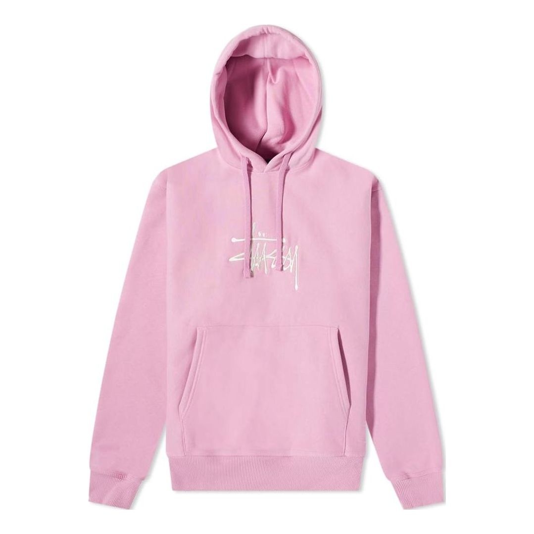 Stussy Basic Embroidered Hoodie 'Pink' 118473-PINK - 1