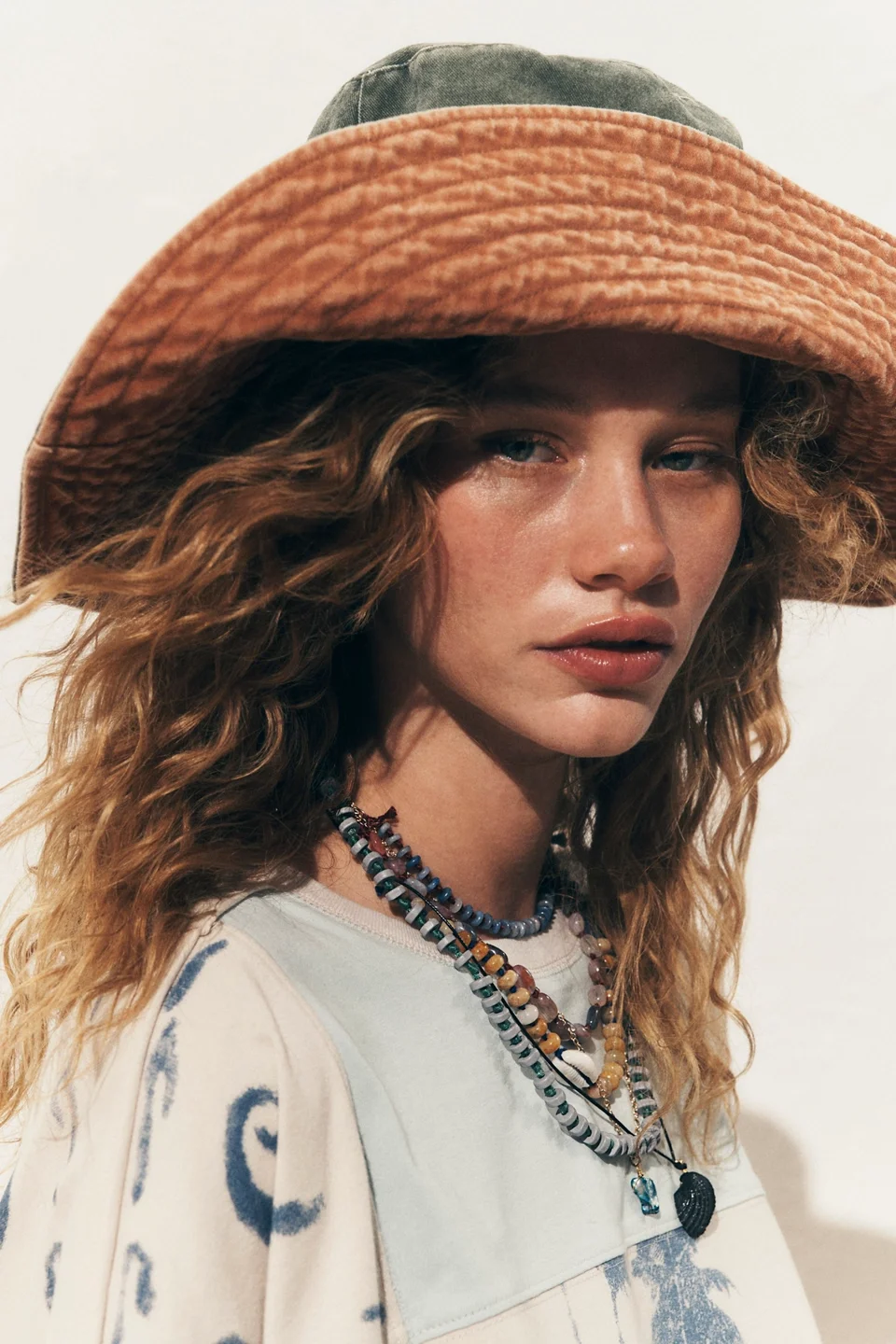 Oversized Washed Bucket Hat - 1