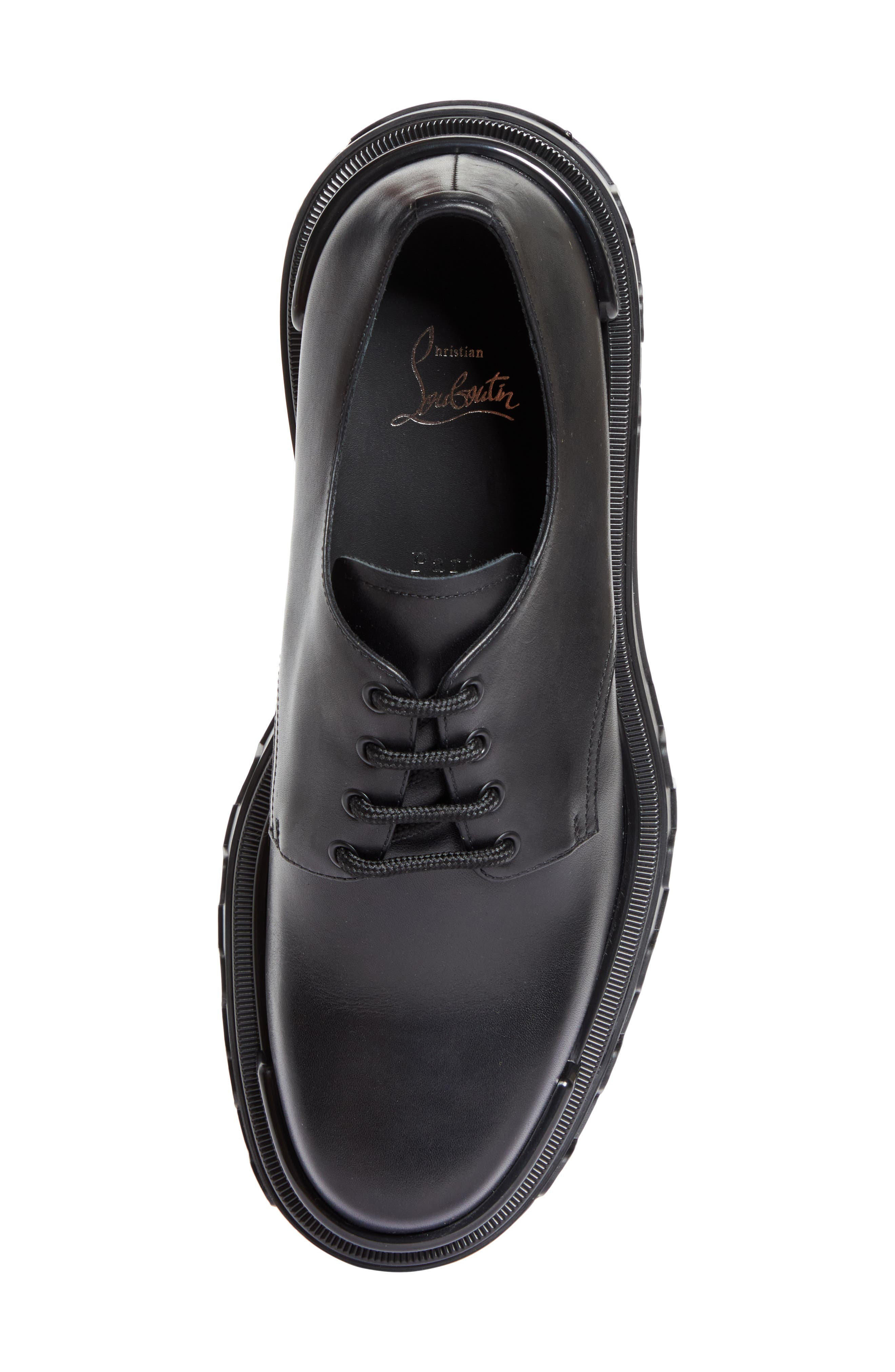 Christian Louboutin Trott Dune Uomo Lugged Plain Toe Derby in Black at Nordstrom - 5