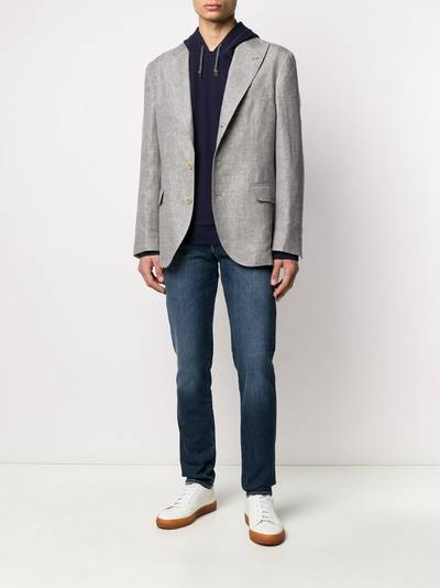 Brunello Cucinelli slim-fit stonewashed jeans outlook
