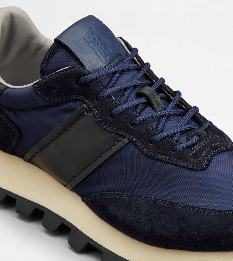SNEAKERS TOD'S 1T IN SUEDE AND FABRIC - BLUE, BLACK 5