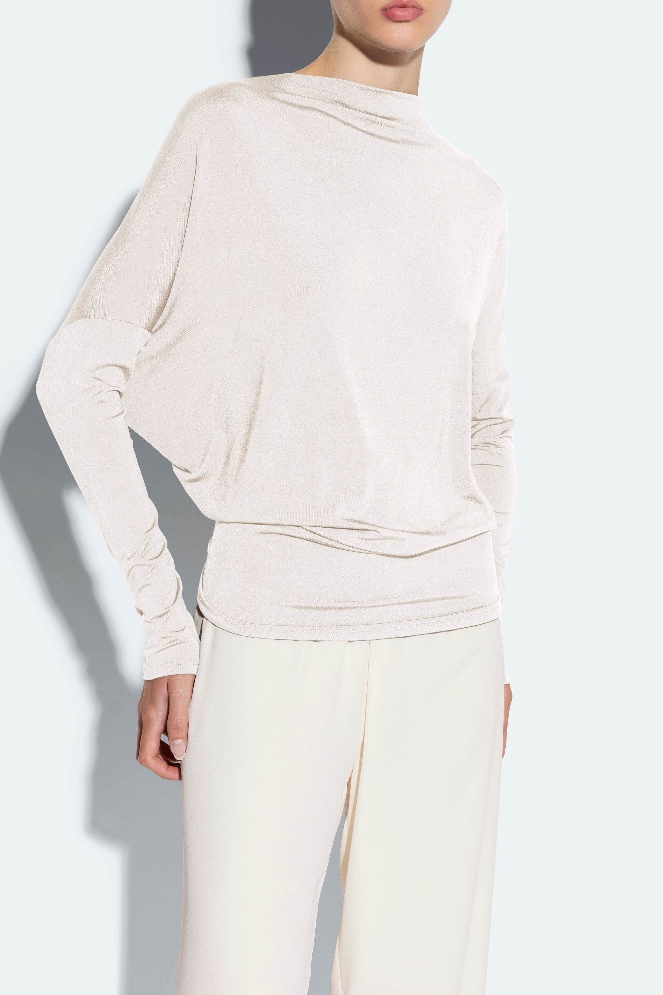 Jersey Blouson Top - 3