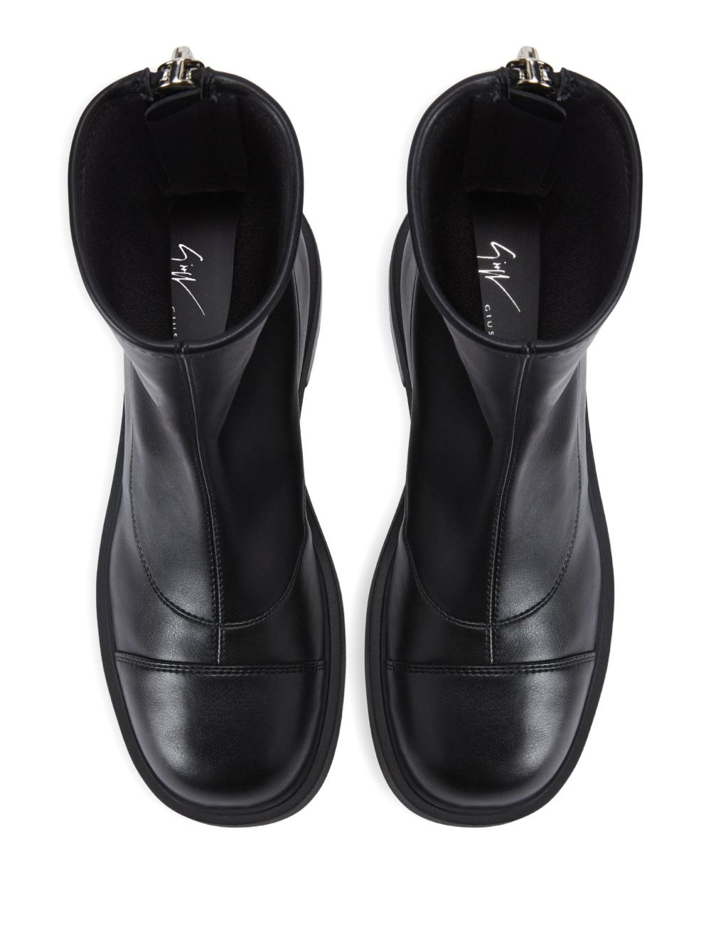 zip-detail platform boots - 3
