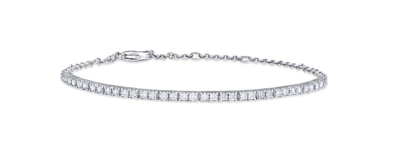 SPRWMN WHITE GOLD DIAMOND TENNIS BRACELET outlook
