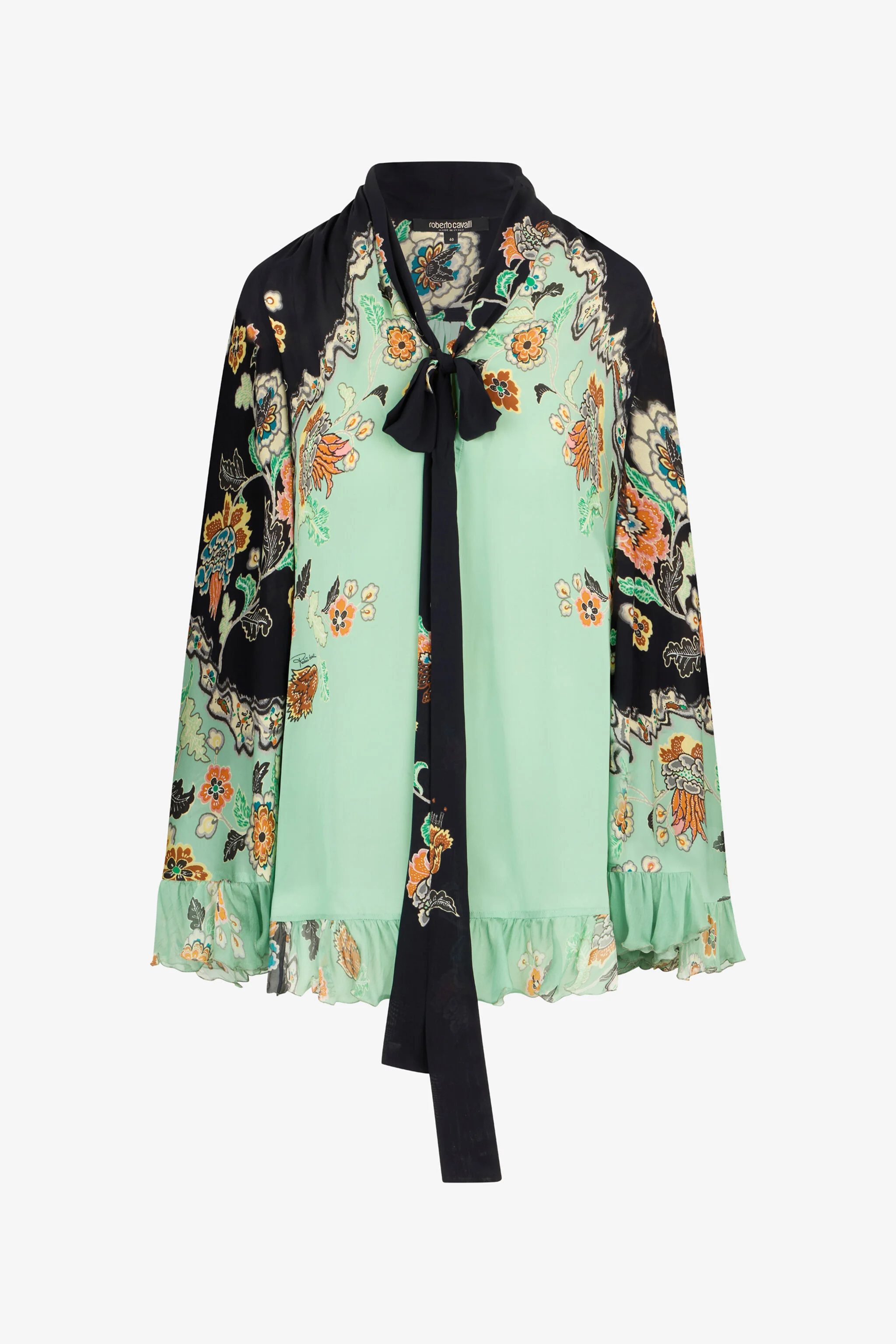 Kimono Print Mini Dress - 1