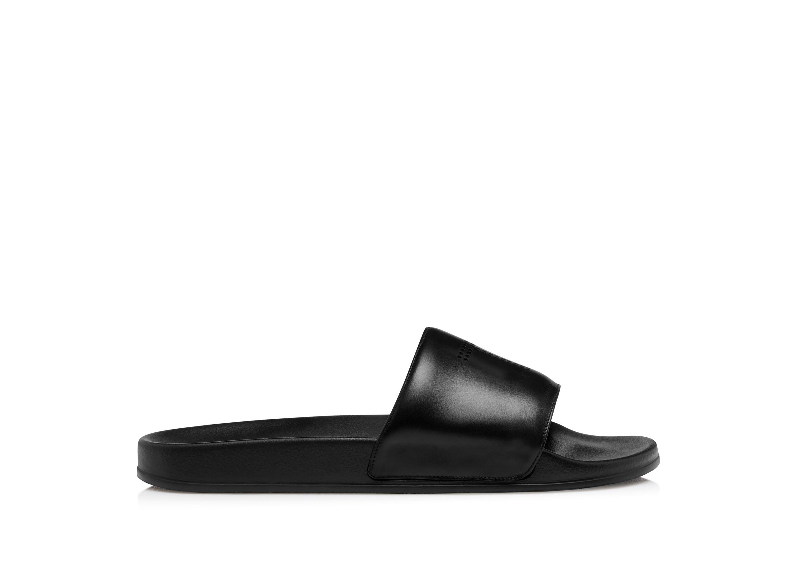 SMOOTH LEATHER HARRISON SLIDE - 1