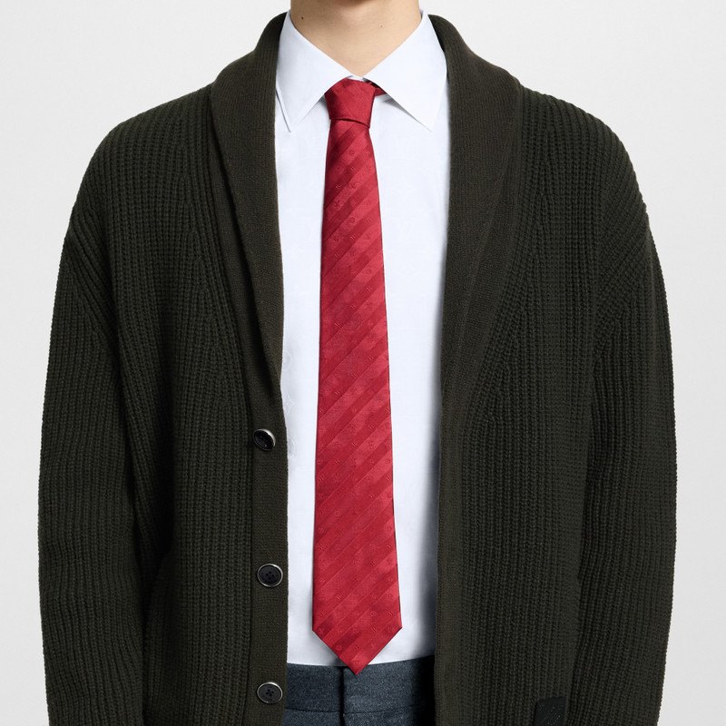 Monogram Stripy Tie 6