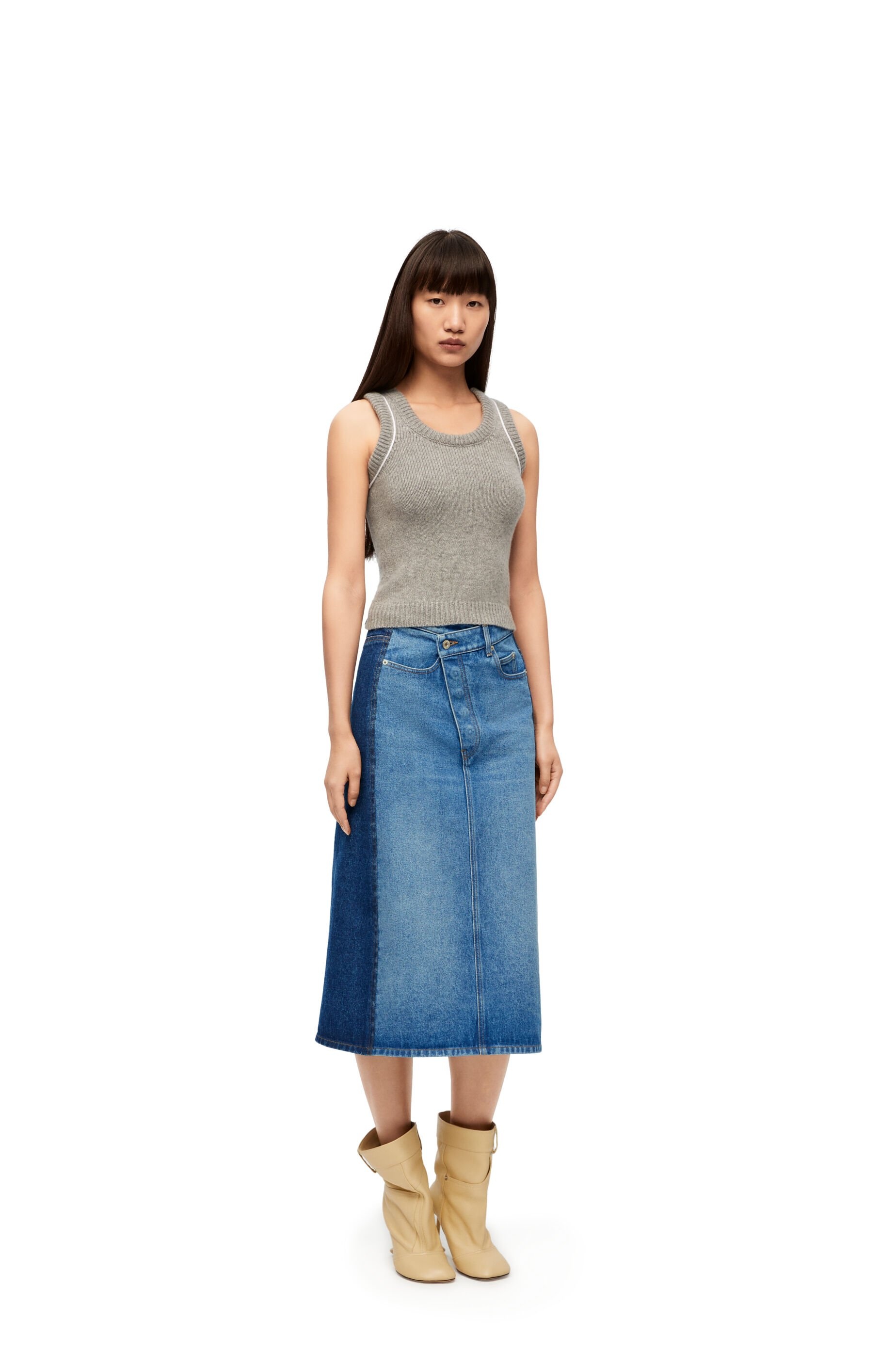 Deconstructed skirt in denim - 2