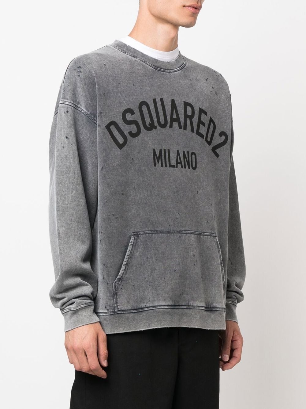 logo-print long-sleeve sweatshirt - 3