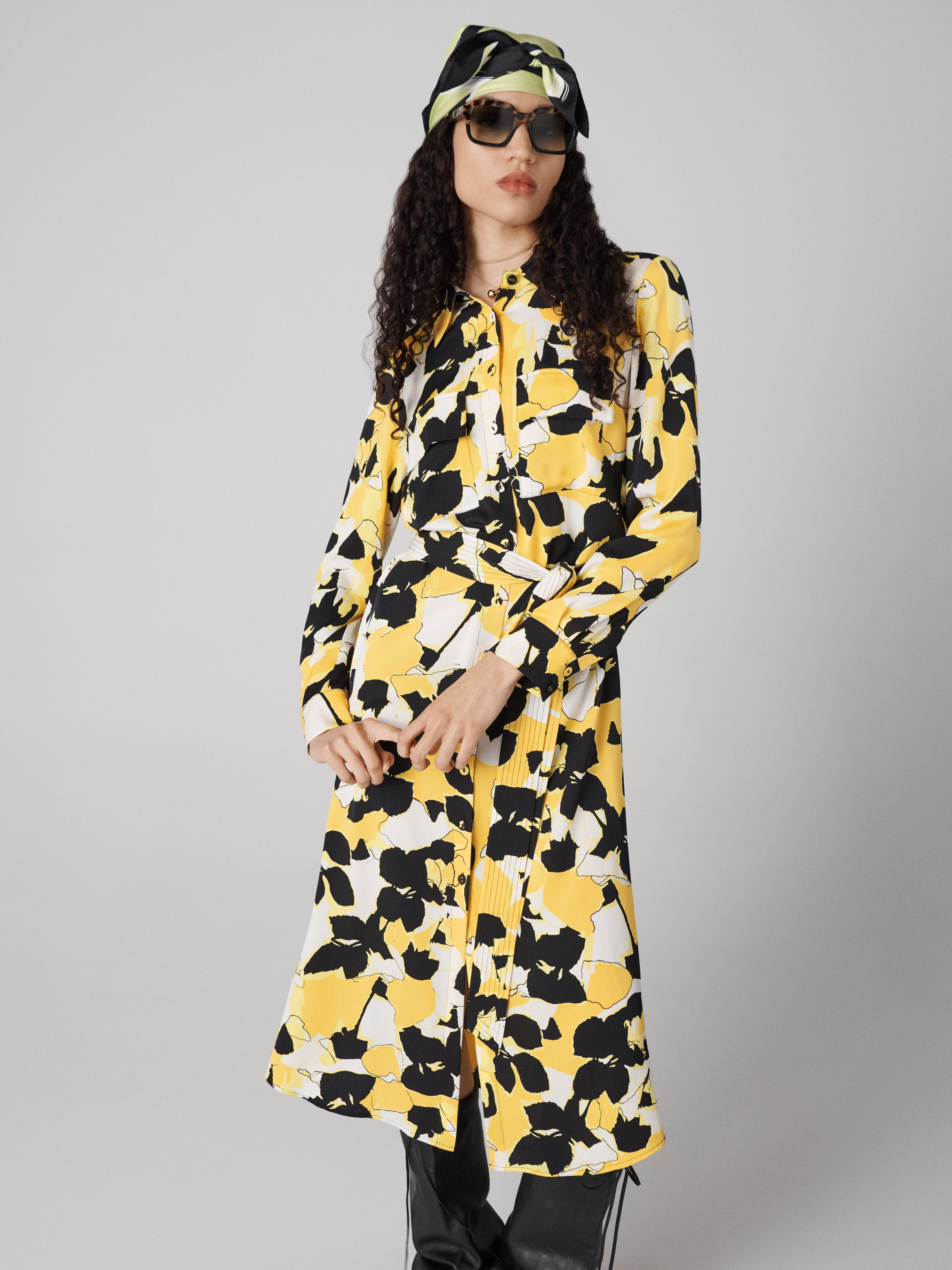 Maya Silk Shirt Dress - 4