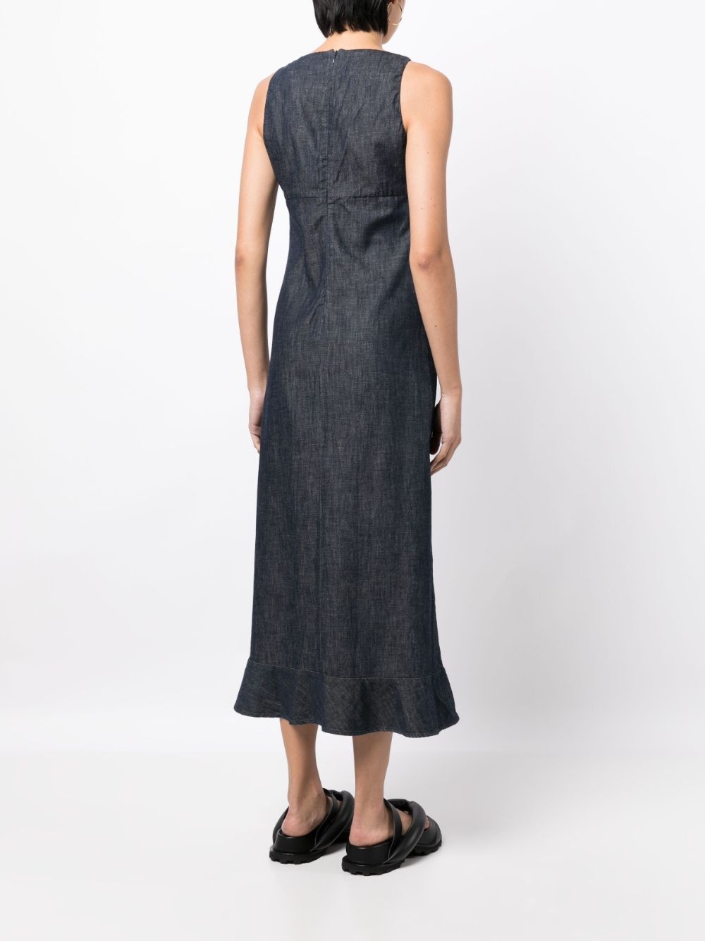 V-neck sleeveless cotton dress - 4