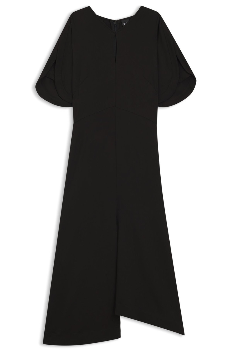 KEYHOLE-NECKLINE DRESS IN SOFT CREPE 1