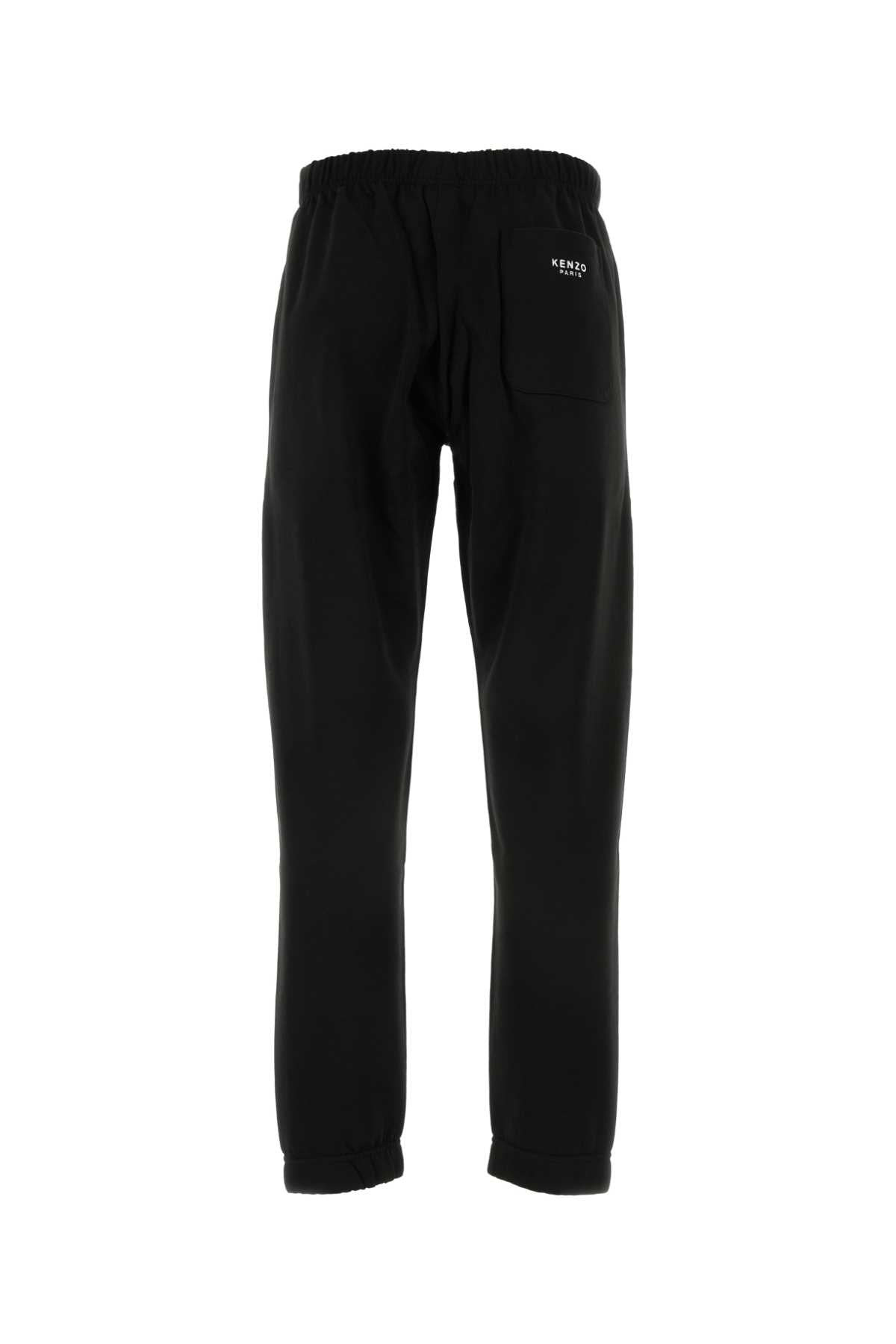 Kenzo Men Black Cotton Joggers - 2