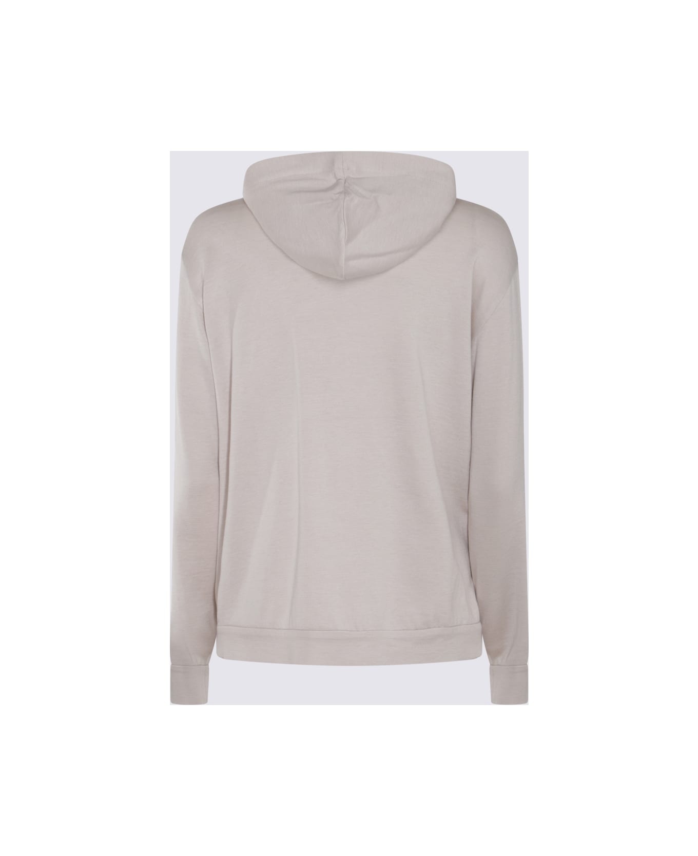 Beige Cotton Sweatshirt - 2