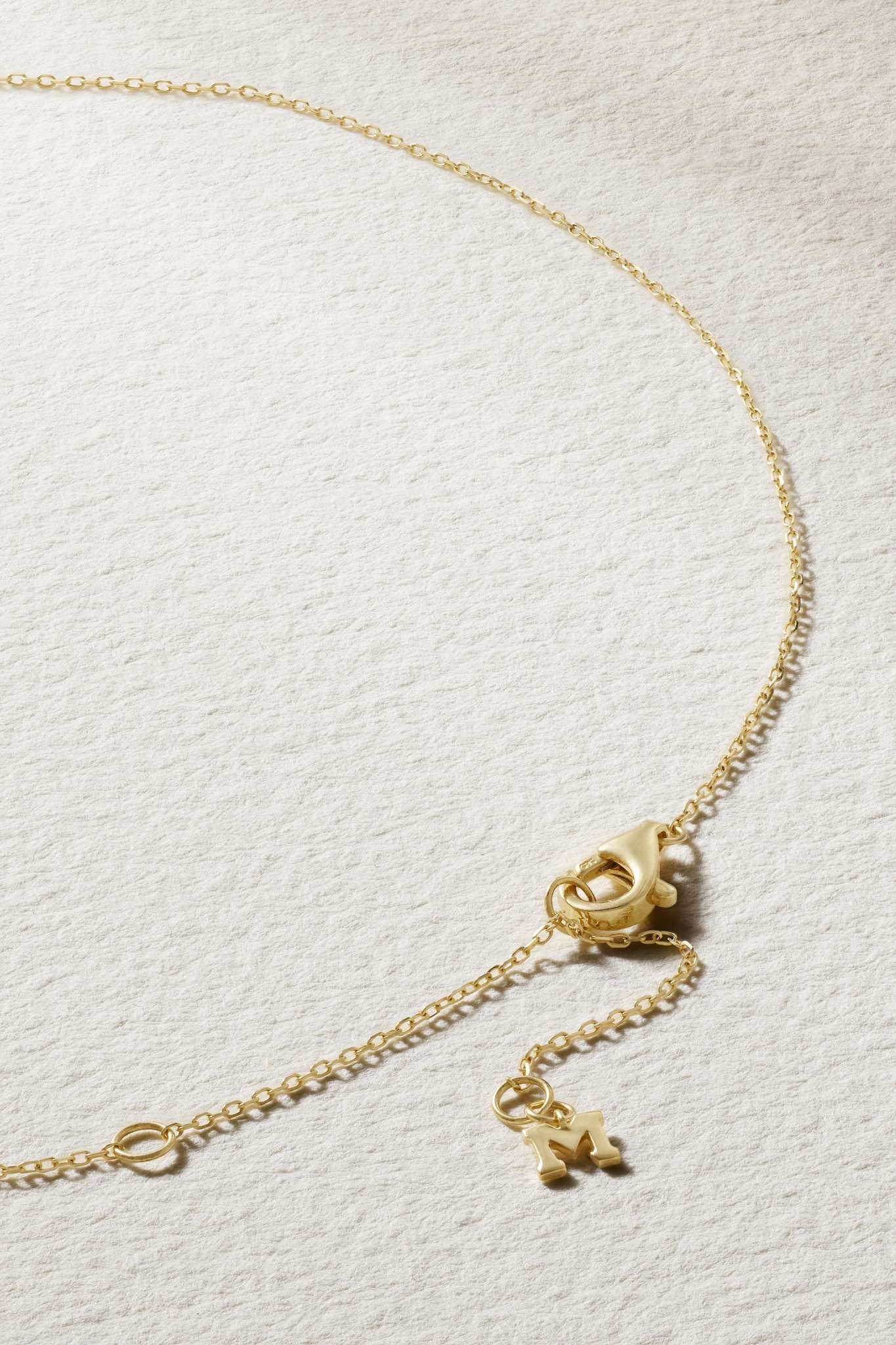 Wave 14-karat gold diamond necklace - 3