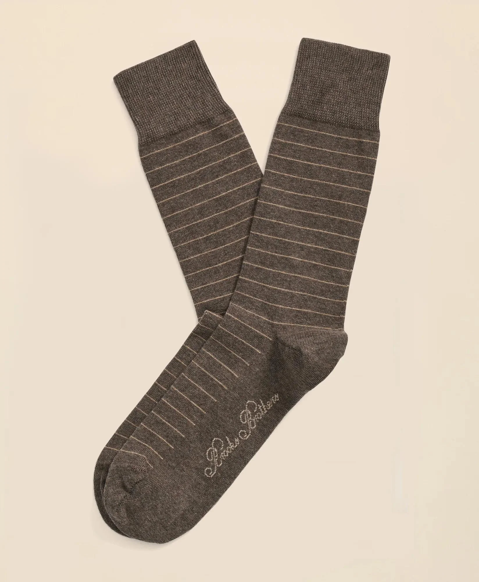 Cotton Blend Striped Socks - 1