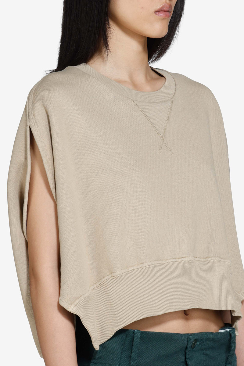STRAIGHT SLEEVELESS SWEATSHIRT 5