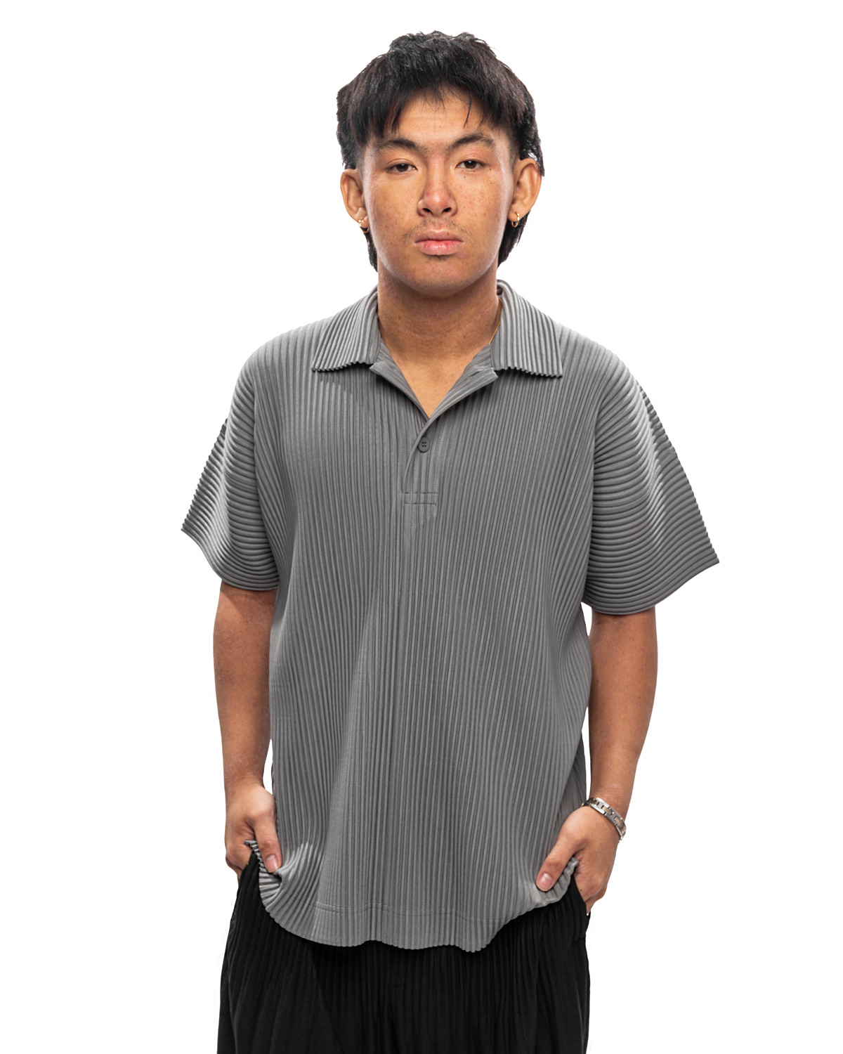 MC May Polo Shirt SS24 Warm Grey (no.17) - 4