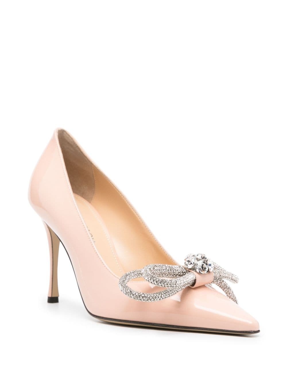 Double Bow embellished pumps - 2
