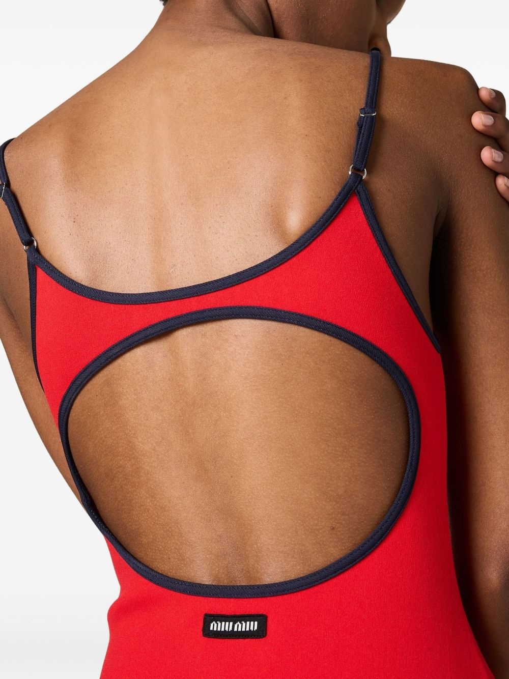 technical-knit swimsuit - 5