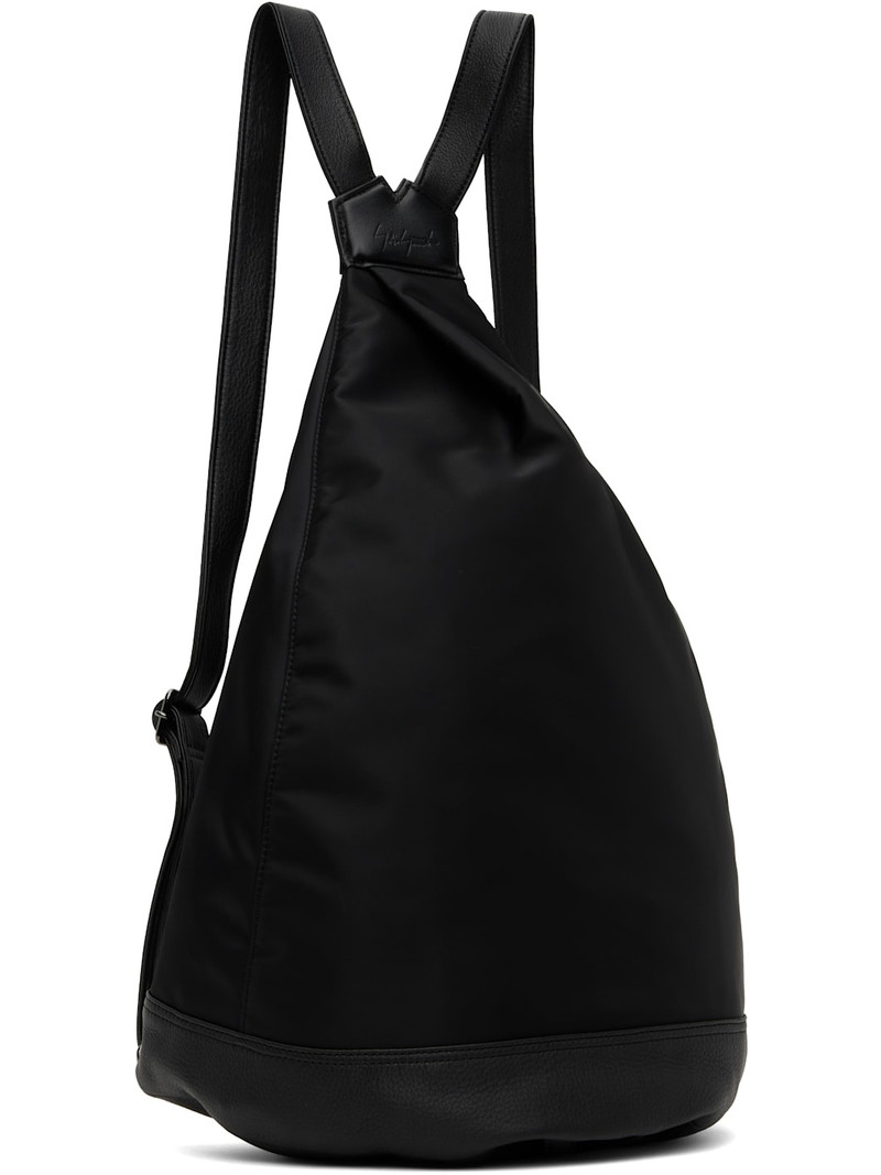 Yohji Yamamoto Black Y Nylon Backpack outlook