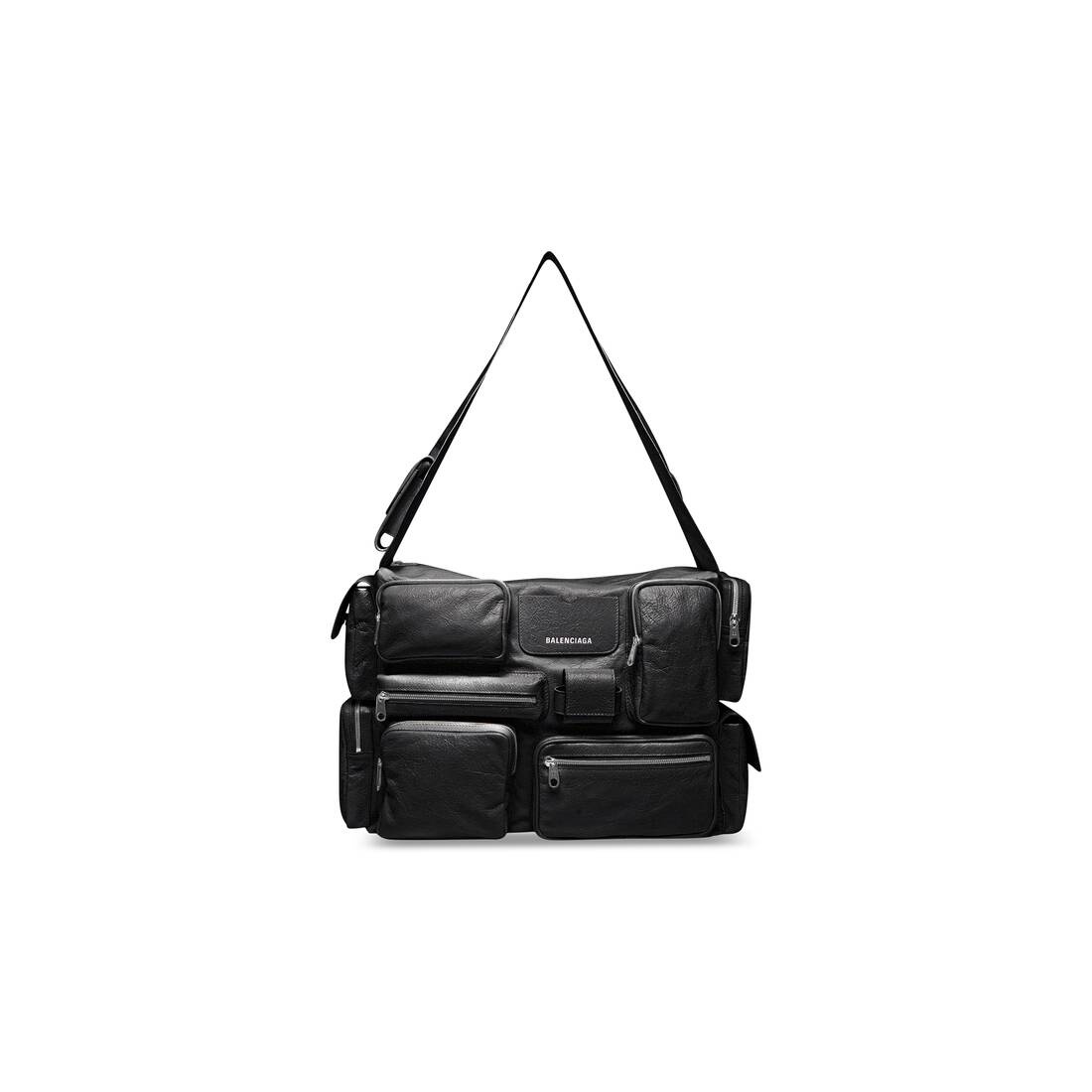 BALENCIAGA Superbusy Large Sling Bag in Black | REVERSIBLE