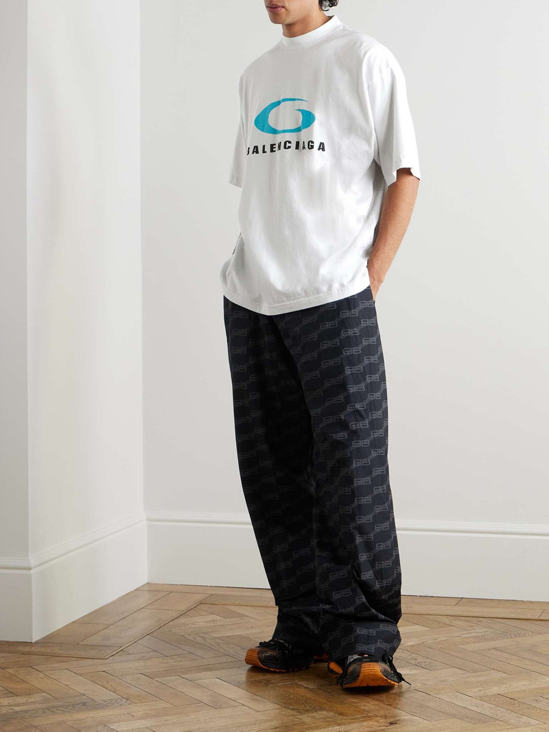 BALENCIAGA Oversized Logo-Print Cotton-Jersey T-Shirt outlook
