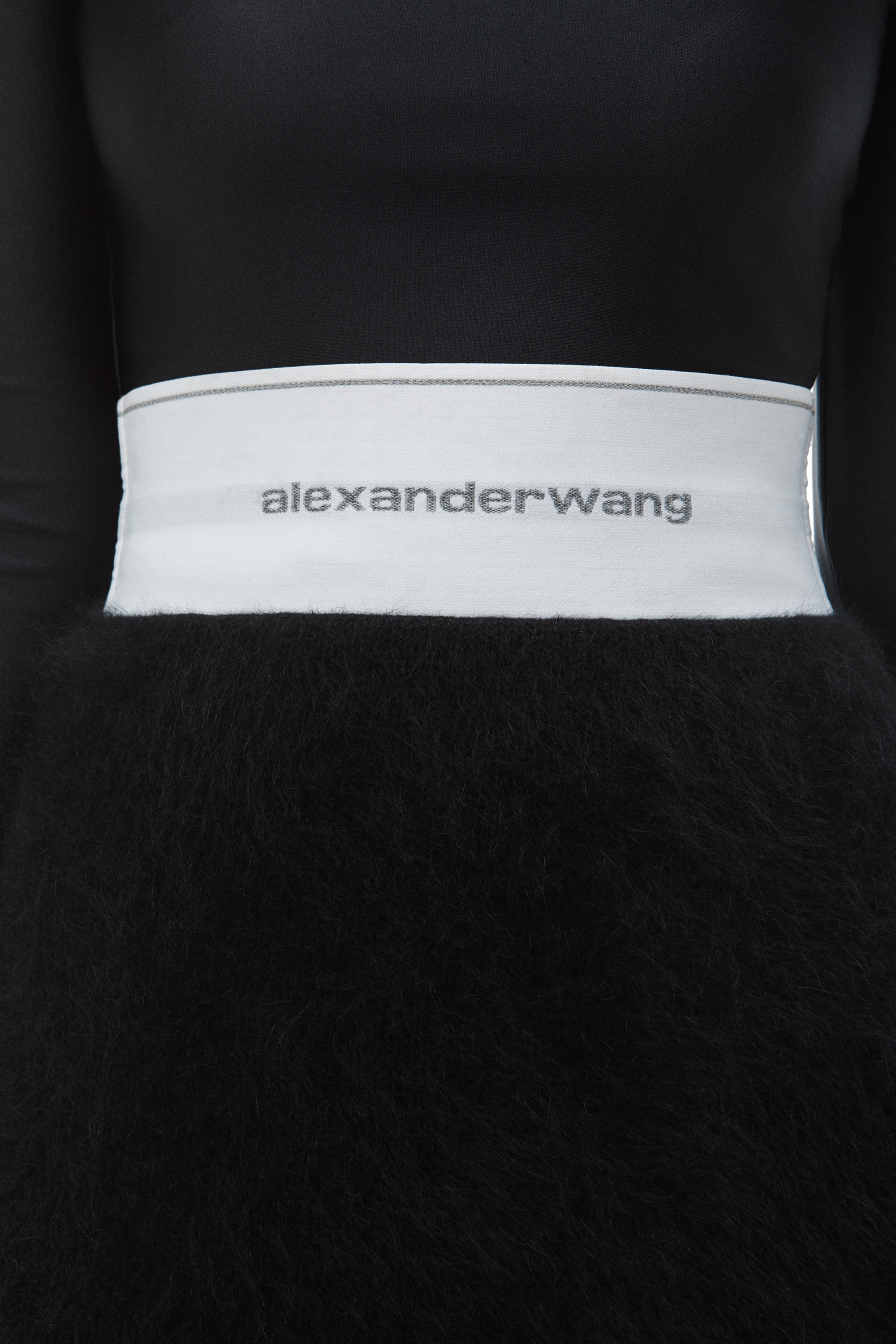 MINI SKIRT WITH LOGO ELASTIC IN ANGORA - 5