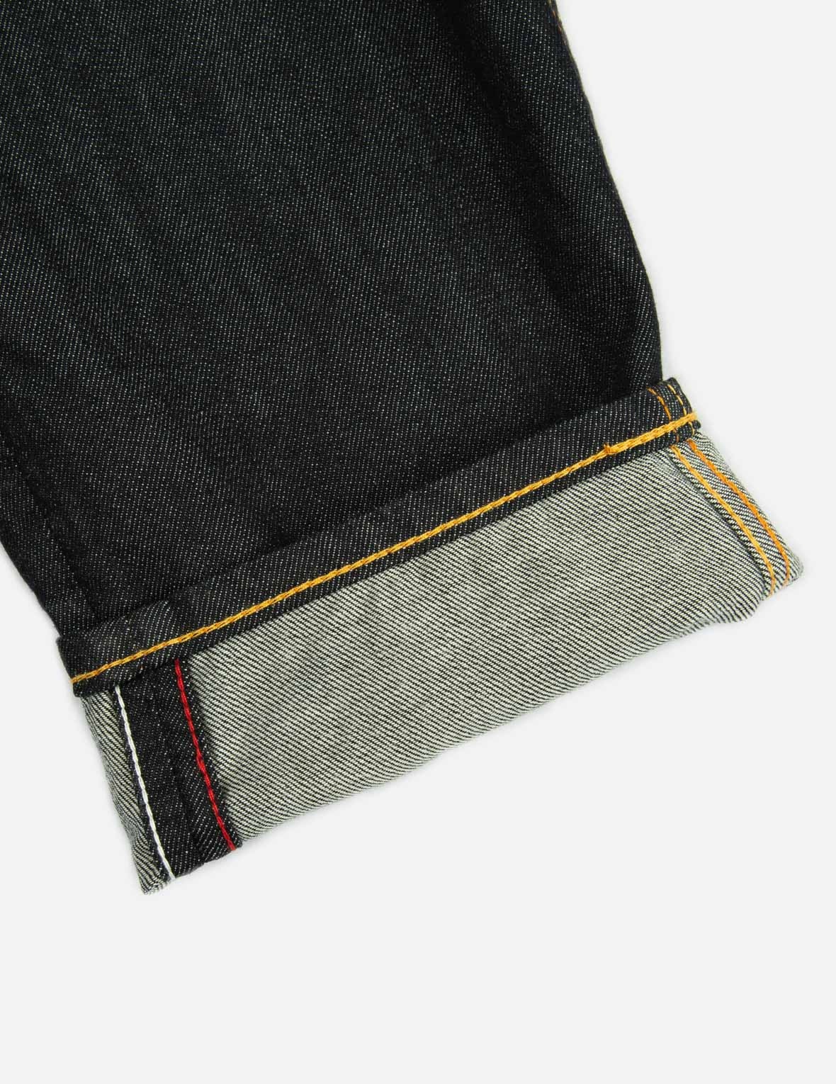 KOMAINU AND KAMON EMBROIDERED BALLOON DENIM JEANS - 11