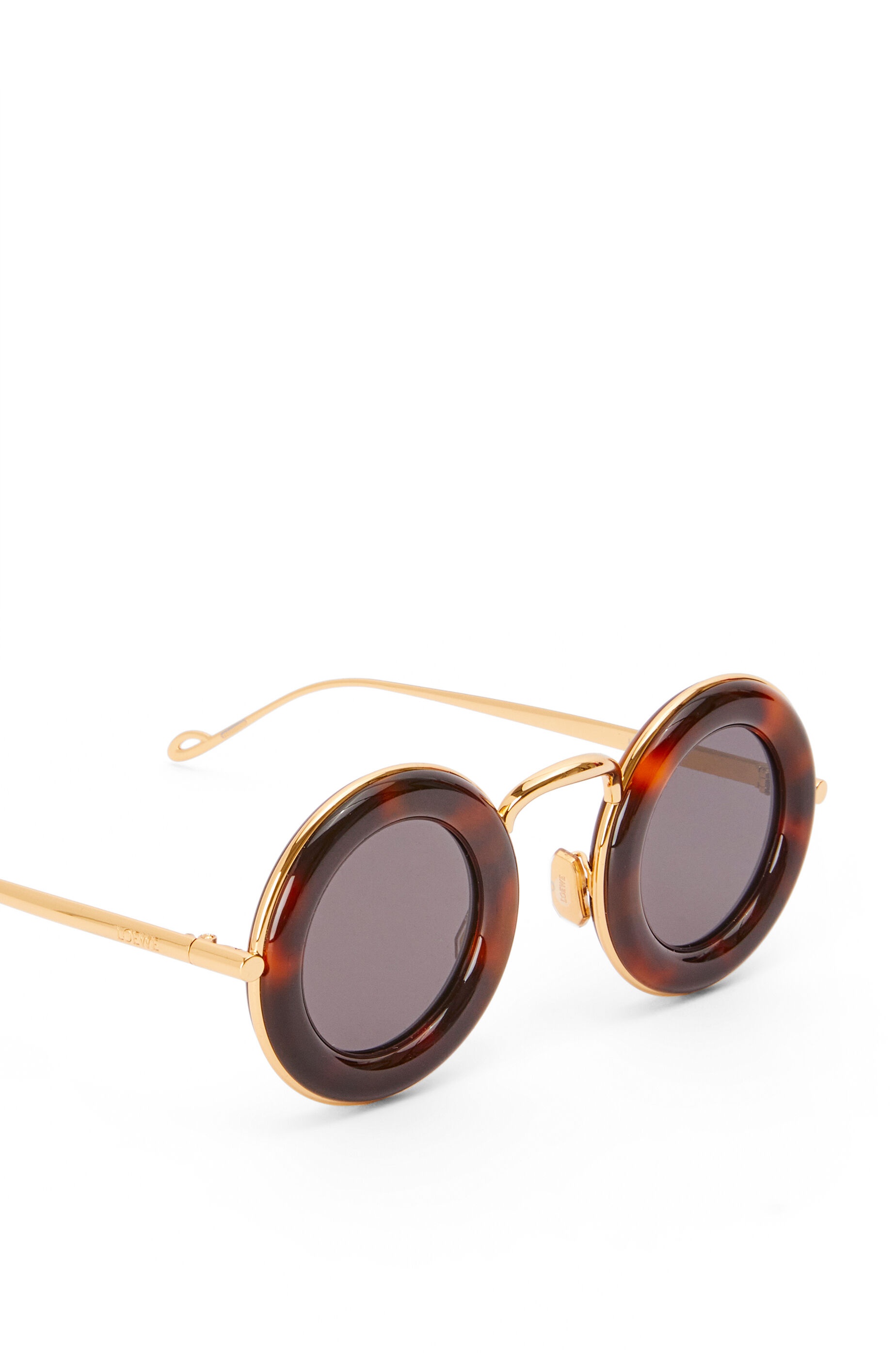 Round sunglasses in acetate and metal - 4