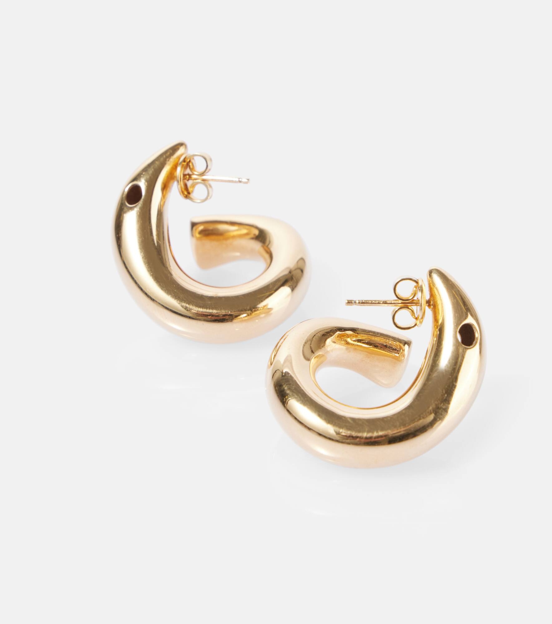 18kt gold-plated sterling silver earrings - 4