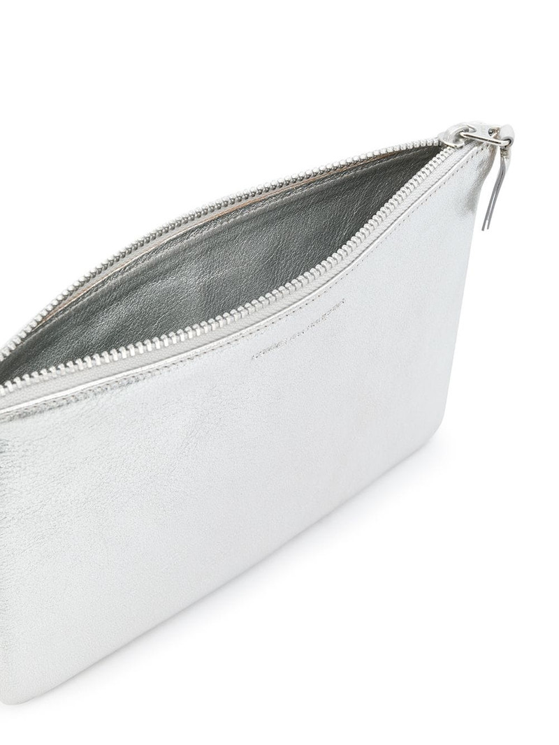 logo-embossed leather purse 3