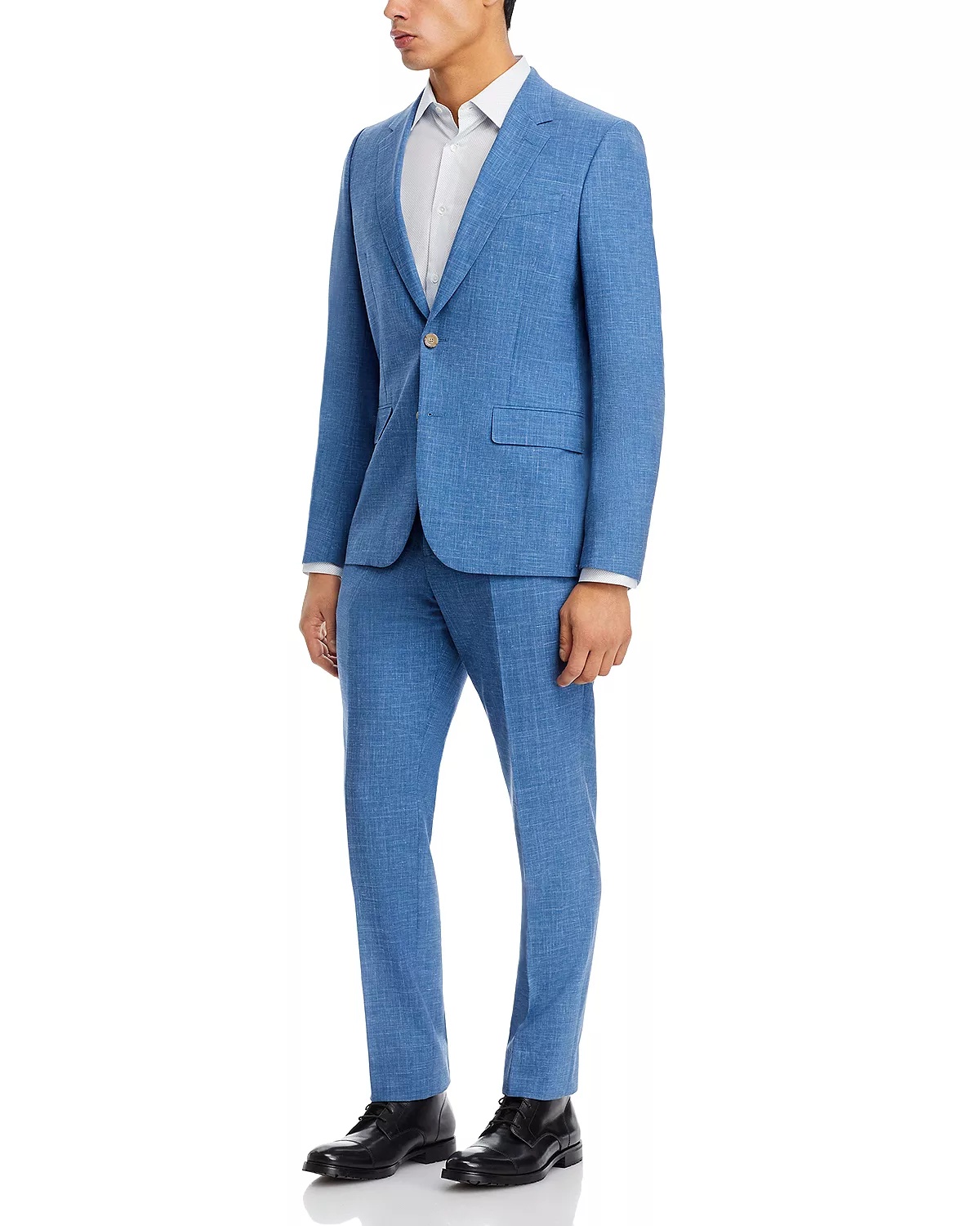 Soho Wool & Linen Slub Weave Extra Slim Fit Suit - 2