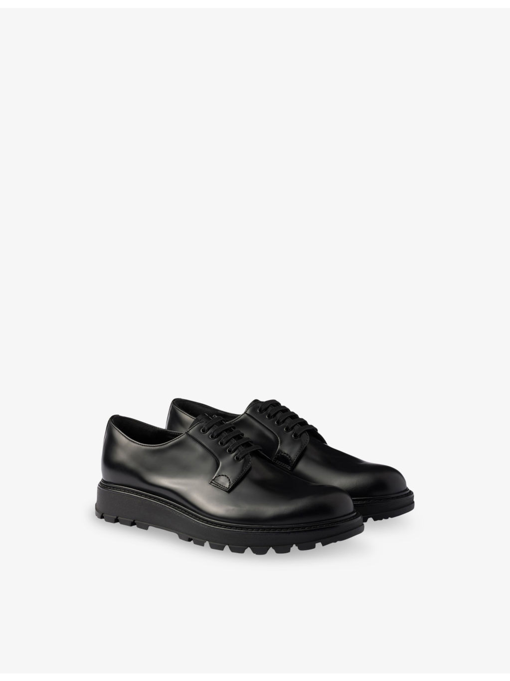 Lug-Sole Leather Derby Shoes - 4