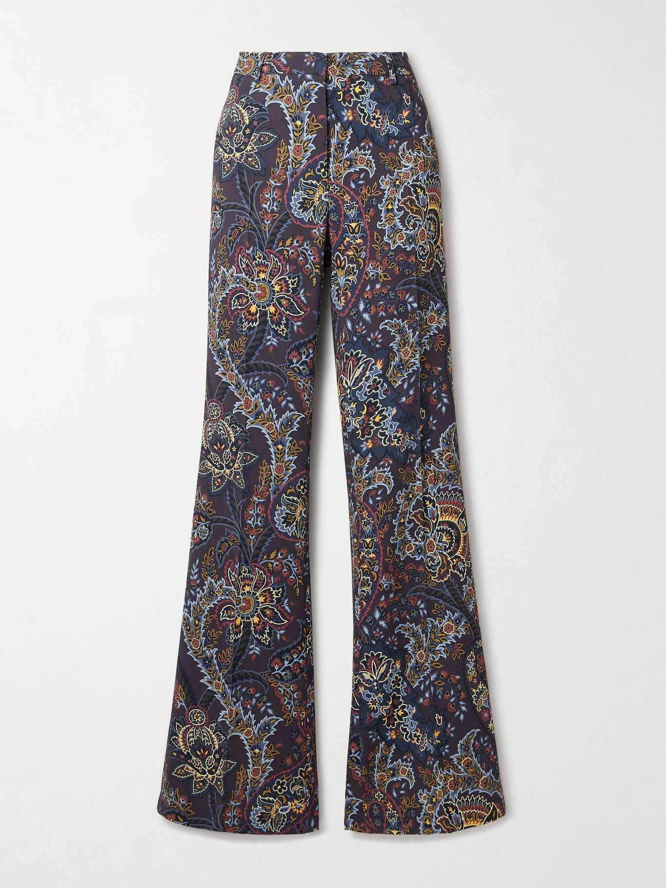 Etro Paisley-print crepe flared pants | netaporter | REVERSIBLE
