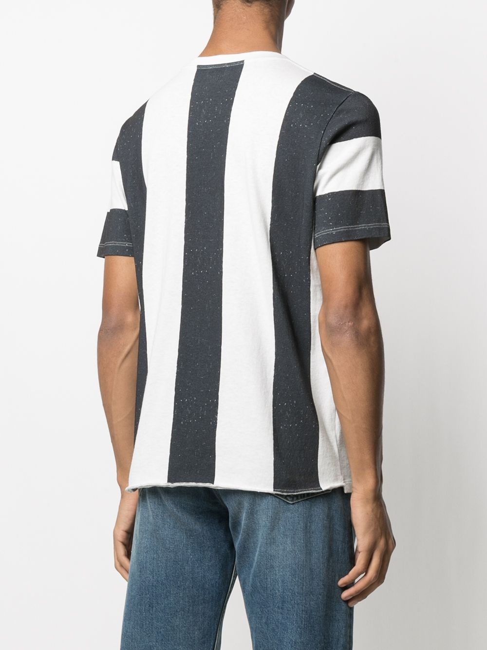 striped logo T-shirt - 4