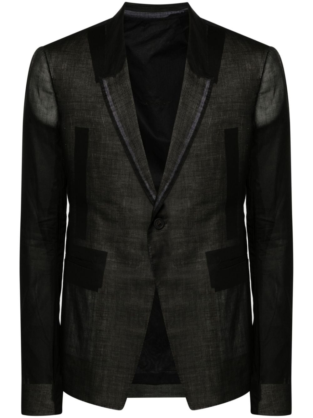 73CMS semi-sheer blazer - 1