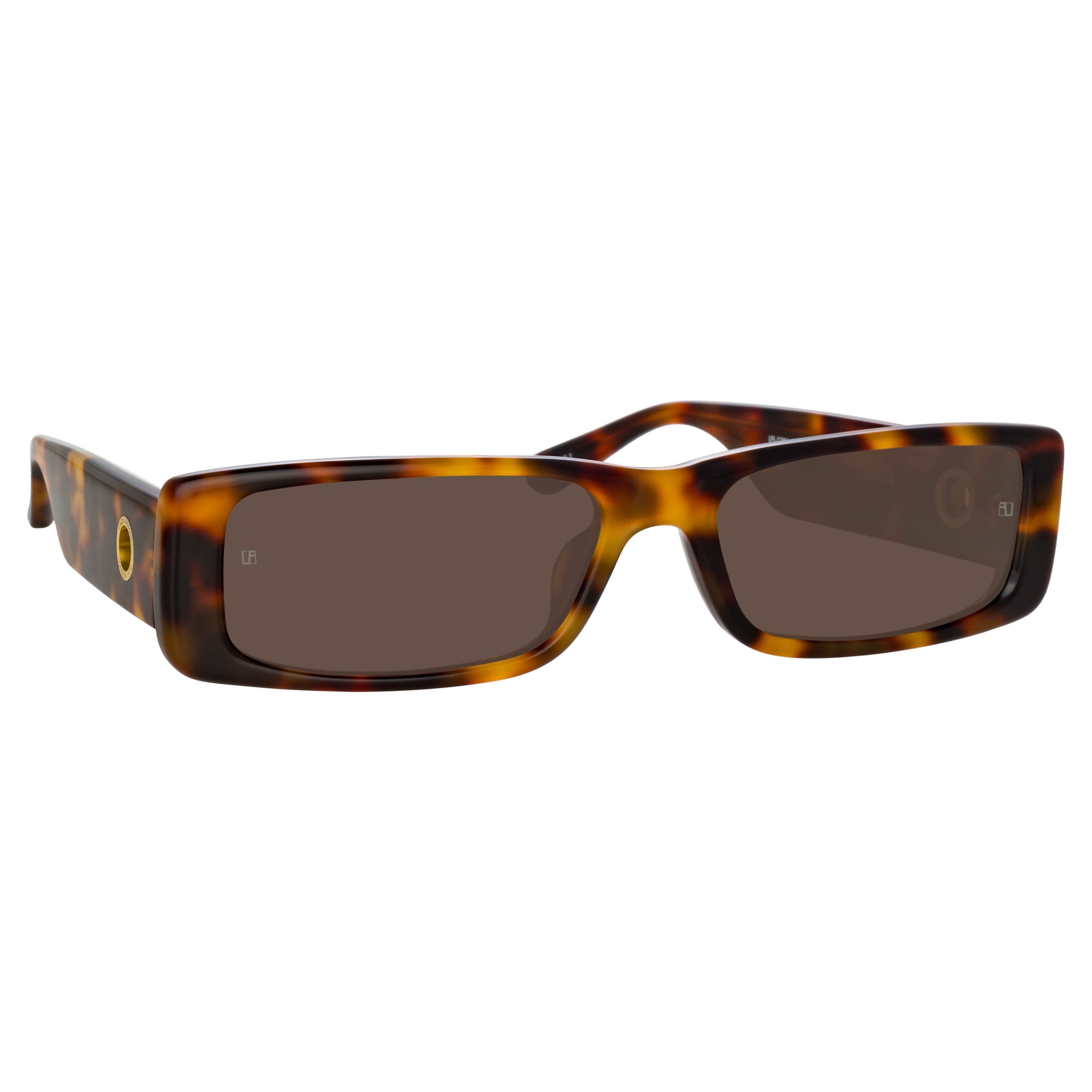 DANIA RECTANGULAR SUNGLASSES IN TORTOISESHELL - 3