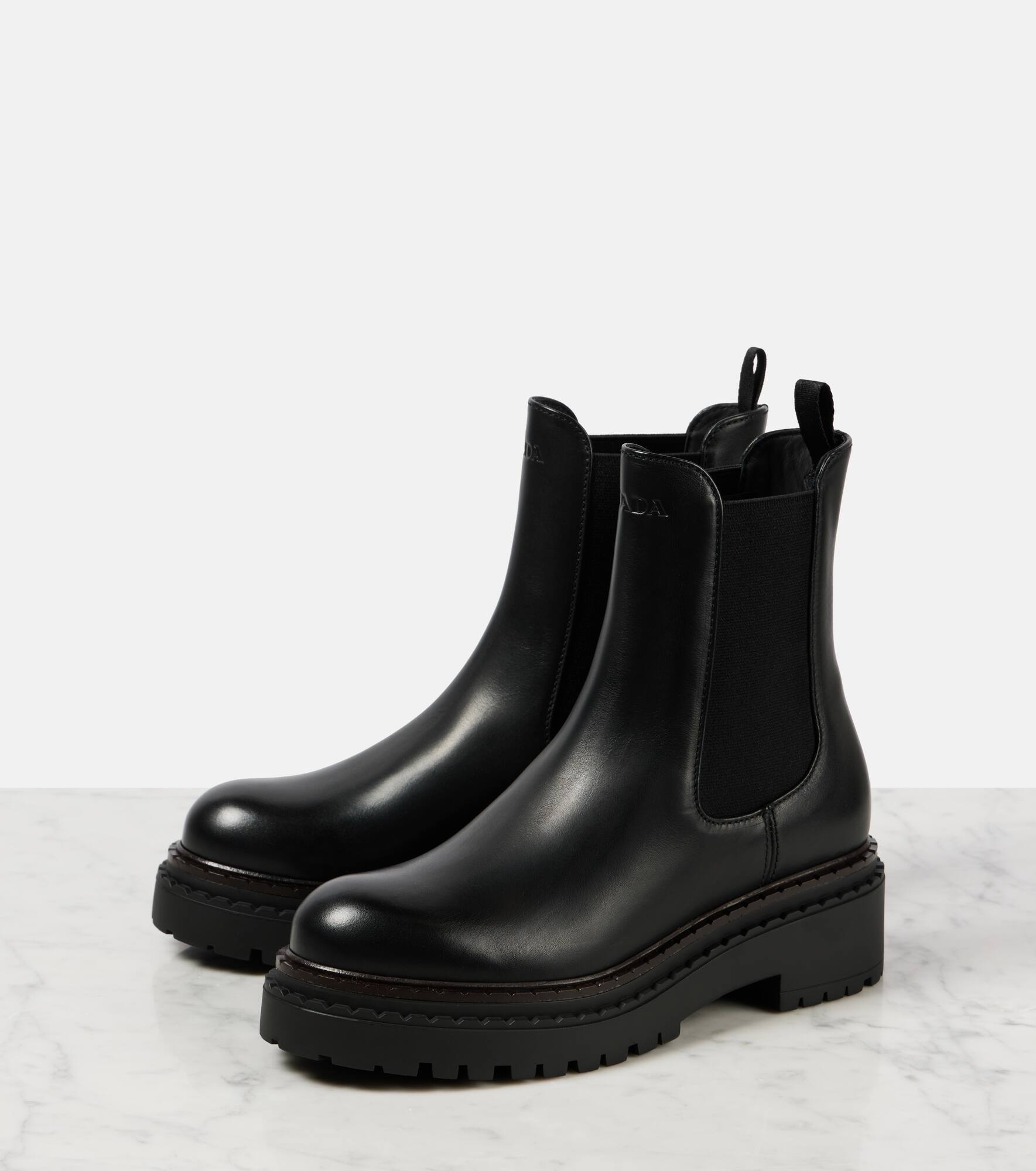 Leather Chelsea boots - 4