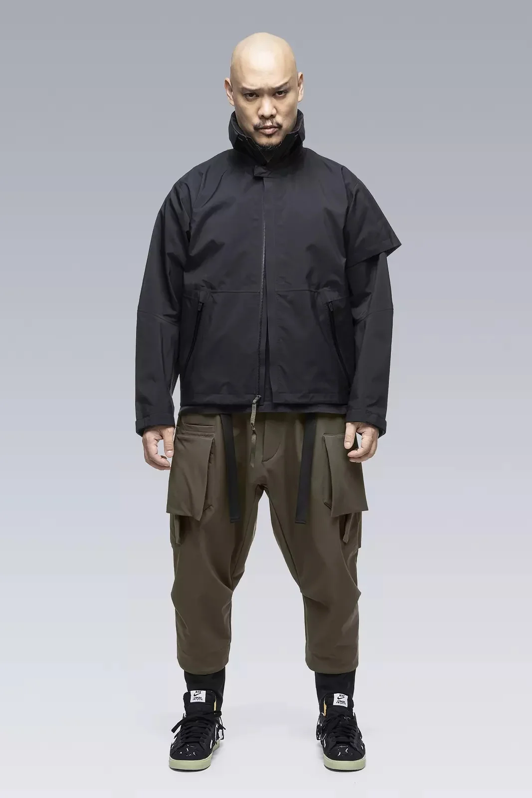ACRONYM J101-GT 3L Gore-Tex Pro Interops Jacket Black | REVERSIBLE